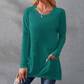 ⏰Early Autumn Sales 50% OFF🍂Women Casual Long Sleeve T-Shirt with Round Neck Pocket