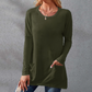 ⏰Early Autumn Sales 50% OFF🍂Women Casual Long Sleeve T-Shirt with Round Neck Pocket
