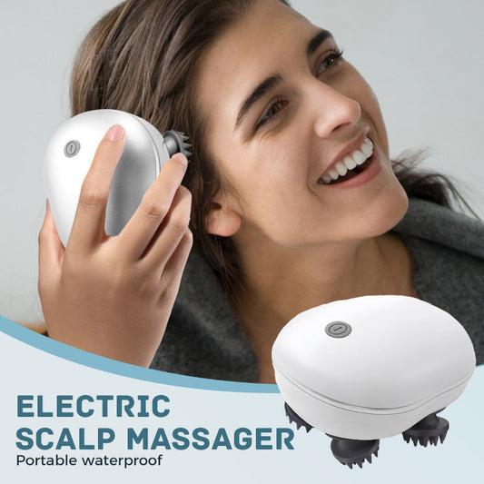 🎁Gift Idea Hot sale 50% OFF💗Portable Waterproof Electric Scalp Massager