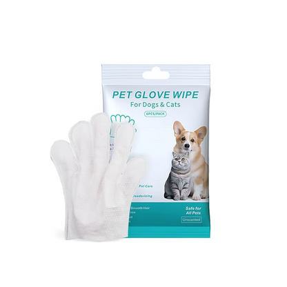 🎁✨Hot sale🔥Convenient Efficient Pet Wash-Free Wipes Gloves🐾