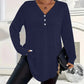 🎉🛍️HOT SALE 50% OFF🌸Women's Buttoned V-Neck Long Sleeve Top