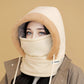 🧣 BUY 2 GET 1 FREE! ❄️ Plush-Lined Thermal Hat with Face Mask - Full Head & Face Protection for Extreme Cold, Unisex Comfort for Skiing/Mountaineering 🏔️🔥