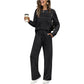 🔥LAST DAY 60% OFF✨Crew Neck Drawstring 2‑Piece Loungewear Set 👚 Soft Matching Top & Pants