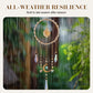Iridescent Glass Chip Ring Wind Chime
