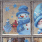 🎄 Early Christmas Hot Sale 50% OFF! ✨ Christmas Glitter Window Stickers Set | Sparkly Xmas Static Cling Decals, Removable No Residue for Home & Shop Window Decor 🎅🌟