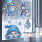 🎄 Early Christmas Hot Sale 50% OFF! ✨ Christmas Glitter Window Stickers Set | Sparkly Xmas Static Cling Decals, Removable No Residue for Home & Shop Window Decor 🎅🌟