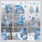 🎄 Early Christmas Hot Sale 50% OFF! ✨ Christmas Glitter Window Stickers Set | Sparkly Xmas Static Cling Decals, Removable No Residue for Home & Shop Window Decor 🎅🌟