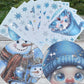 🎄 Early Christmas Hot Sale 50% OFF! ✨ Christmas Glitter Window Stickers Set | Sparkly Xmas Static Cling Decals, Removable No Residue for Home & Shop Window Decor 🎅🌟