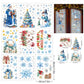 🎄 Early Christmas Hot Sale 50% OFF! ✨ Christmas Glitter Window Stickers Set | Sparkly Xmas Static Cling Decals, Removable No Residue for Home & Shop Window Decor 🎅🌟
