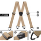 🖤Black Friday Hot Sale 50% OFF👔Men’s X-Back Suspenders with Hook Clips, Adjustable Elastic Braces for Formal, Casual, Wedding & Work Wear🎩