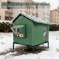 🐱 LIMITED‑TIME 50% OFF! 🏡 All‑Weather Elevated Outdoor Cat House – Waterproof Oxford, Thermal Foil Lining & Elevated Stand 🐾
