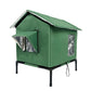 🐱 LIMITED‑TIME 50% OFF! 🏡 All‑Weather Elevated Outdoor Cat House – Waterproof Oxford, Thermal Foil Lining & Elevated Stand 🐾
