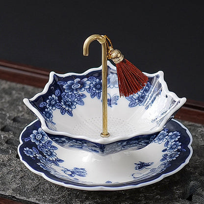 🔥Limited-Time 60% OFF! 🎁Umbrella-Shaped Ceramic Tea Strainer Set | A Whimsical Gift For Tea Lovers! 💝🍵