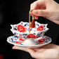 🔥Limited-Time 60% OFF! 🎁Umbrella-Shaped Ceramic Tea Strainer Set | A Whimsical Gift For Tea Lovers! 💝🍵
