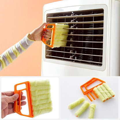 🖤Black Friday Hot Sale 50% OFF 🪟 7-Finger Window Blind Cleaner Brush, Washable Microfiber Duster for Venetian Blinds, Air Conditioner Vents & Window Tracks🧹