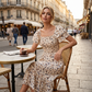 🌈Summer Hot Sale 60% OFF!✨Square Neck Floral Midi Dress – Smocked Bodice, Flowy Tiered Skirt, Romantic🌸