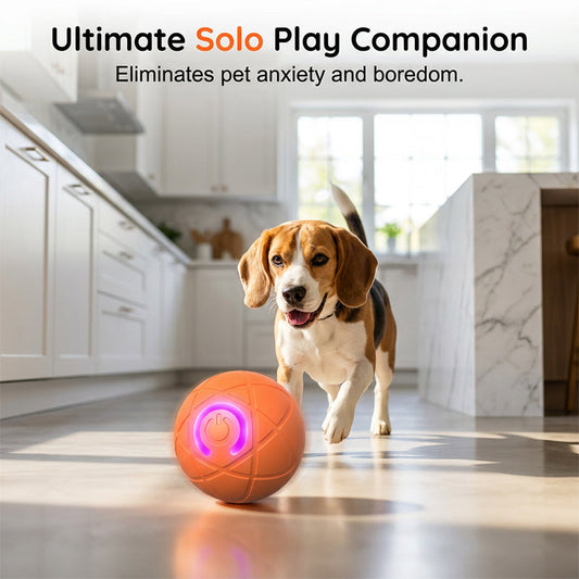 ⏳LAST DAY SALE 60% OFF !!🐾 Auto Bouncing Smart Pet Ball with Remote Control, 3 Play Modes, Durable Chew Resistant E-TPU Interactive Dog Toy, USB-C Rechargeable Glowing Ball for Dogs🎾
