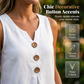 👚❄️Summer Cool-Down Deal 60% OFF!!❄️Women's V-Neck Sleeveless Cotton Linen Vest