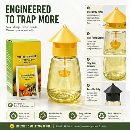 ⏳💥Last Day Buy 2 Get 1 Free!! 🔥Indoor and Outdoor Hanging Fly Trap