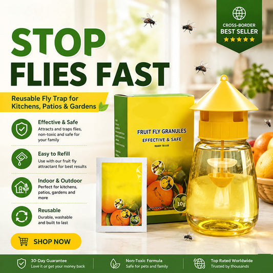 ⏳💥Limitied Time Buy 2 Get 1 Free!! 🔥Indoor and Outdoor Hanging Fly Trap