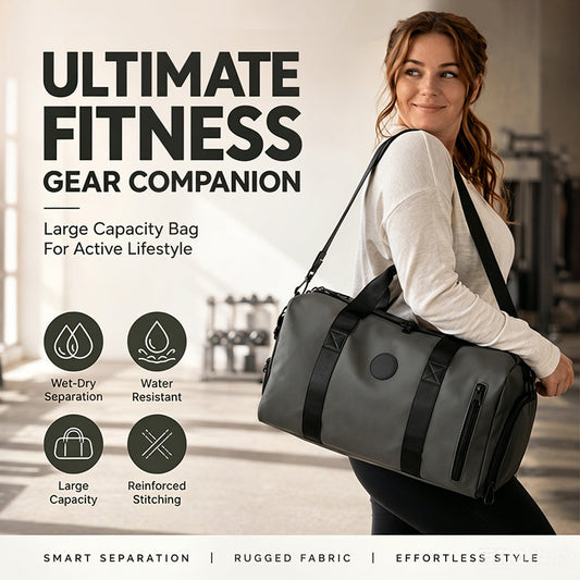 High-Capacity Waterproof Sports Gym Bag