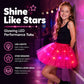 🏆 Last Day 50%OFF!🎁LED Light Up Sequin Tutu Skirt Star Mesh Princess Skirt for Girls