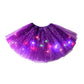 🏆 Last Day 50%OFF!🎁LED Light Up Sequin Tutu Skirt Star Mesh Princess Skirt for Girls