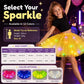 🏆 Last Day 50%OFF!🎁LED Light Up Sequin Tutu Skirt Star Mesh Princess Skirt for Girls