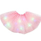🏆 Last Day 50%OFF!🎁LED Light Up Sequin Tutu Skirt Star Mesh Princess Skirt for Girls