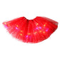 🏆 Last Day 50%OFF!🎁LED Light Up Sequin Tutu Skirt Star Mesh Princess Skirt for Girls