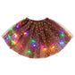 🏆 Last Day 50%OFF!🎁LED Light Up Sequin Tutu Skirt Star Mesh Princess Skirt for Girls