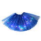 🏆 Last Day 50%OFF!🎁LED Light Up Sequin Tutu Skirt Star Mesh Princess Skirt for Girls