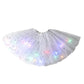 🏆 Last Day 50%OFF!🎁LED Light Up Sequin Tutu Skirt Star Mesh Princess Skirt for Girls