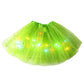 🏆 Last Day 50%OFF!🎁LED Light Up Sequin Tutu Skirt Star Mesh Princess Skirt for Girls