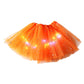 🏆 Last Day 50%OFF!🎁LED Light Up Sequin Tutu Skirt Star Mesh Princess Skirt for Girls