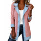 🍂Autumn Hot Sale 60% OFF🔥Women’s Elegant Denim Spliced Ribbed Knit Coat