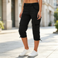 🌺Summer Hot Sale 50% OFF👖Women’s High‑Waist Cargo Capri Pants, Comfort Casual Cropped Trousers