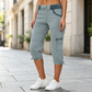 🌺Summer Hot Sale 50% OFF👖Women’s High‑Waist Cargo Capri Pants, Comfort Casual Cropped Trousers