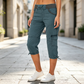 🌺Summer Hot Sale 50% OFF👖Women’s High‑Waist Cargo Capri Pants, Comfort Casual Cropped Trousers