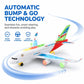 🥳 Limited-Time SALE 60% OFF ✈️🎁 Kids Electric Aircraft Model Toy | Lights, Music & Auto Bump Function🧒✨
