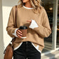 ⏳ Limited Time 50% Off! 💗Women’s Loose‑Fit Faux Two‑Piece Sweatshirt, Stylish Striped Layer Design
