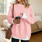⏳ Limited Time 50% Off! 💗Women’s Loose‑Fit Faux Two‑Piece Sweatshirt, Stylish Striped Layer Design