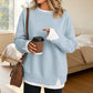 ⏳ Limited Time 50% Off! 💗Women’s Loose‑Fit Faux Two‑Piece Sweatshirt, Stylish Striped Layer Design