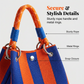 👜 Limited Time Special Price ￡8.99!!✨Boho Striped Knit Bucket Handbag for Women – Handmade Summer Beach Shoulder Bag