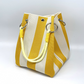 👜 Limited Time Special Price ￡8.99!!✨Boho Striped Knit Bucket Handbag for Women – Handmade Summer Beach Shoulder Bag
