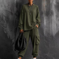 💥Limited Time 50% OFF ✨Women’s Casual Crew‑Neck Top & Multi‑Pocket Cargo Pants 2‑Piece Outfit Set