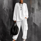 💥Limited Time 50% OFF ✨Women’s Casual Crew‑Neck Top & Multi‑Pocket Cargo Pants 2‑Piece Outfit Set