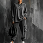 💥Limited Time 50% OFF ✨Women’s Casual Crew‑Neck Top & Multi‑Pocket Cargo Pants 2‑Piece Outfit Set