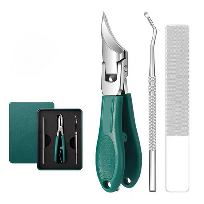🔥Limited‑Time 50% OFF ✂️3‑Piece Ingrown Toenail Clipper Set｜Professional Heavy‑Duty Podiatry Nail Tool Kit