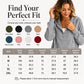 🔥Hot Selling! 60% OFF! ✨ Women's Corduroy Half‑Button Hooded Sweatshirt Retro Corduroy Hooded Sweatshirt for Women – Half-Zip Button Down